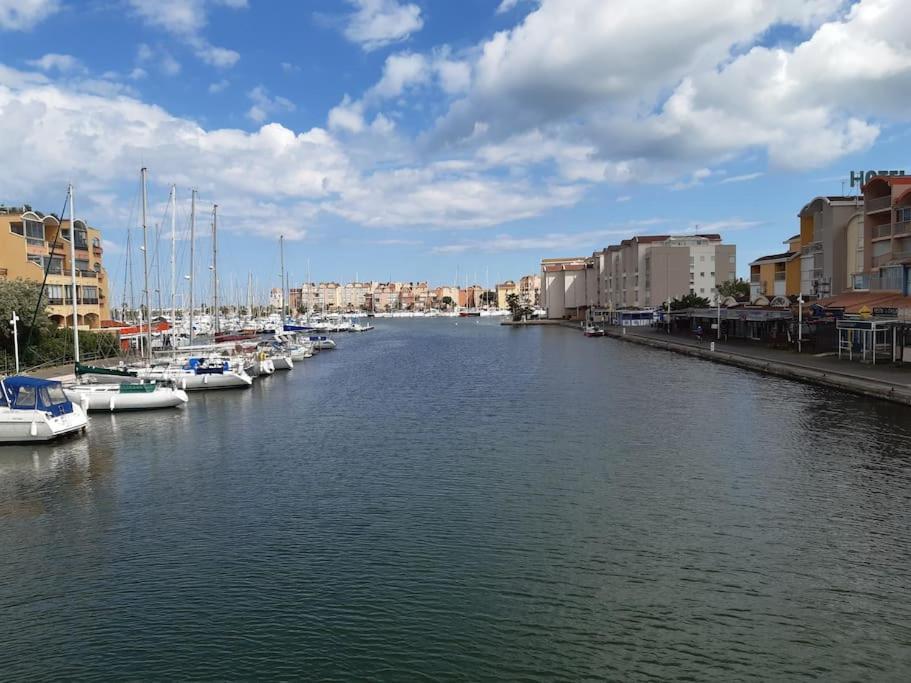 Appart. Calme 5 Pers Vue Sur Le Port De 그륏상 외부 사진